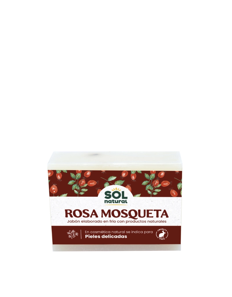 Pastilla Sabó rosa mosqueta 100g Sol Natural