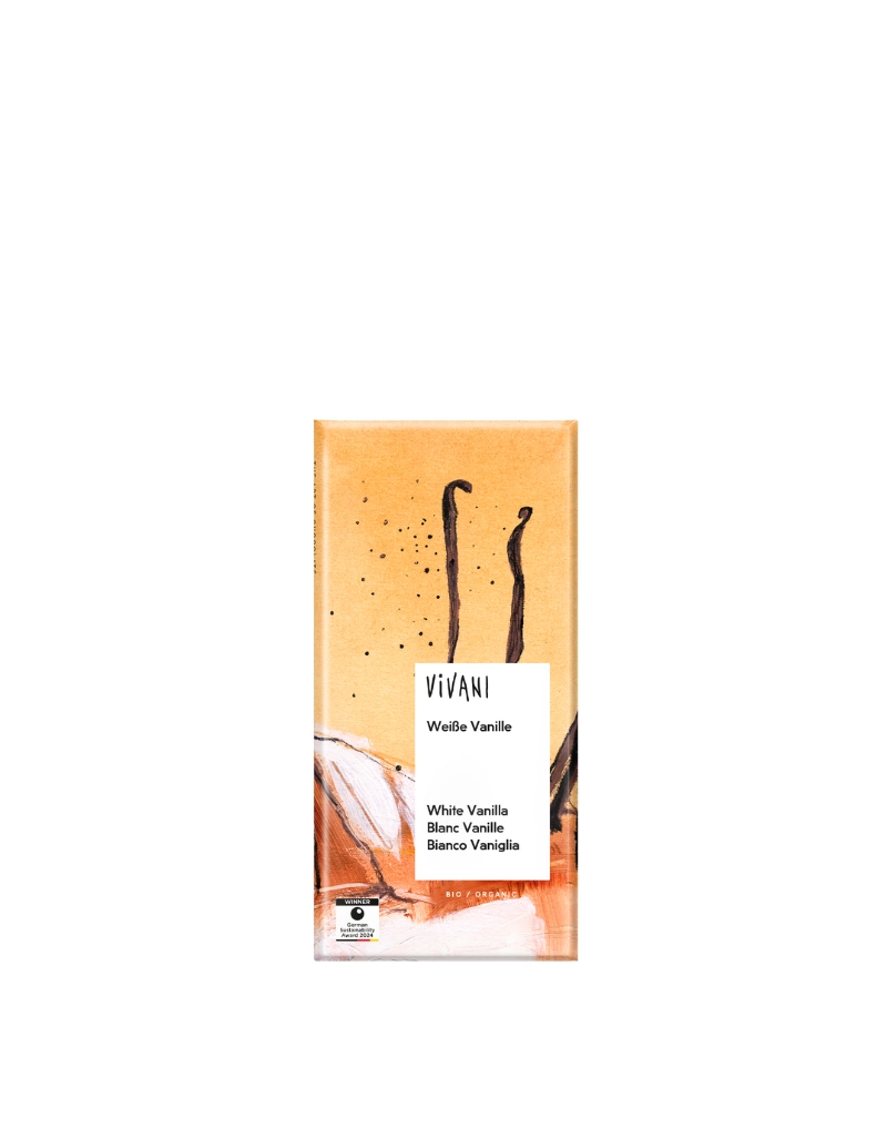 Xocolata Blanca amb Vanilla bio 80 g Vivani