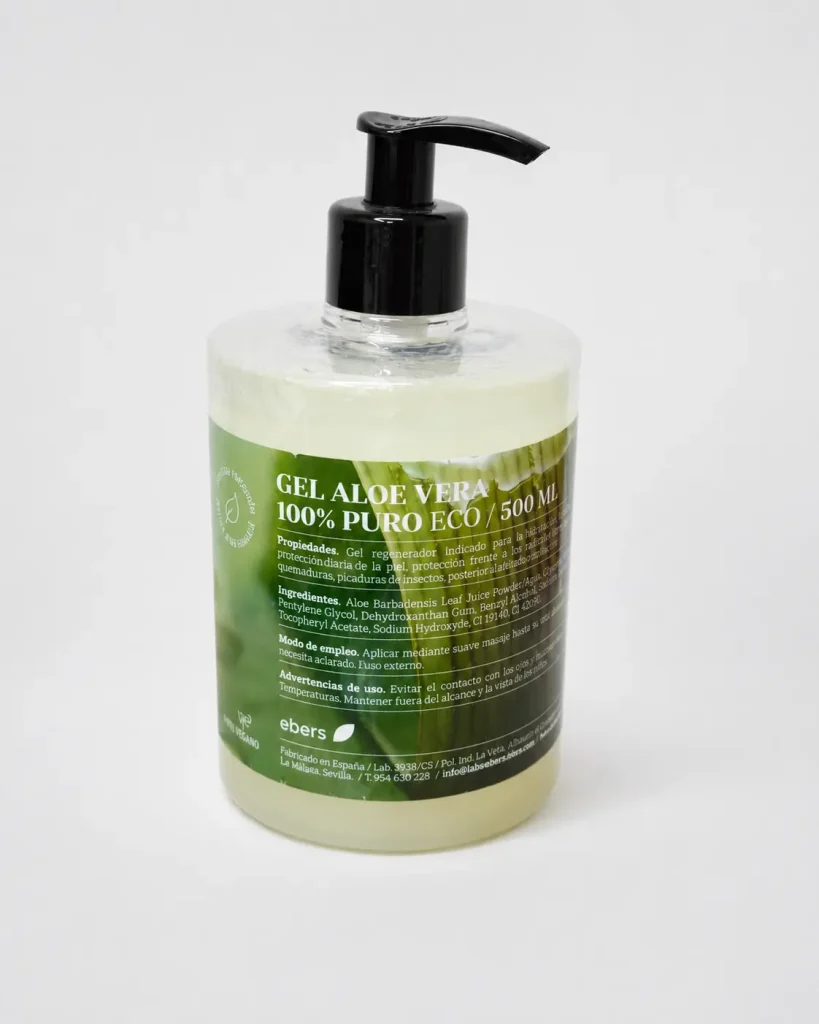 Quemaduras en verano: cómo actuar, qué evitar y cómo ayudar a la piel a recuperarse de forma natural 8 gel aloe vera puro Ebers